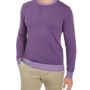 Tasso Elba Men's Crew Neck Sweater
Purple Size Large